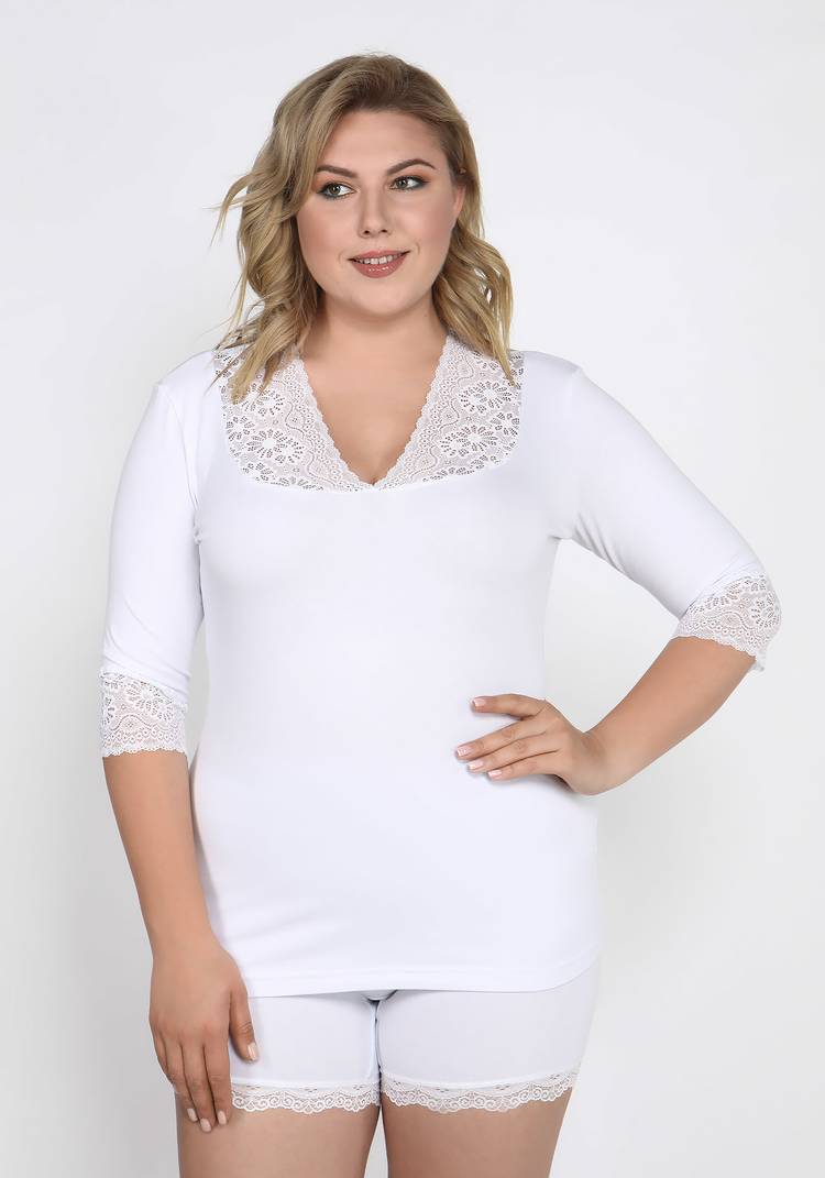 Майка с рукавом 3/4 Кармен, 2 шт. шир.  750, рис. 3