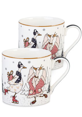 Кружки из фарфора Семейный праздник, 2 шт.