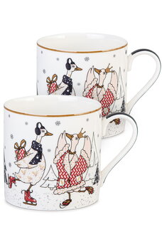 Кружки из фарфора Семейный праздник, 2 шт.