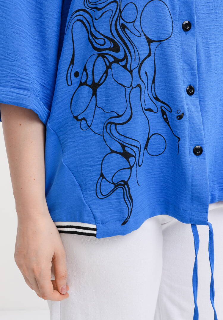 Рубашка с рукавом 3/4 и принтом шир.  750, рис. 12