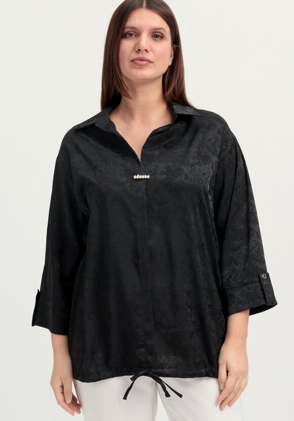 Блуза из шелка с рисунком шир.  580, рис. 11