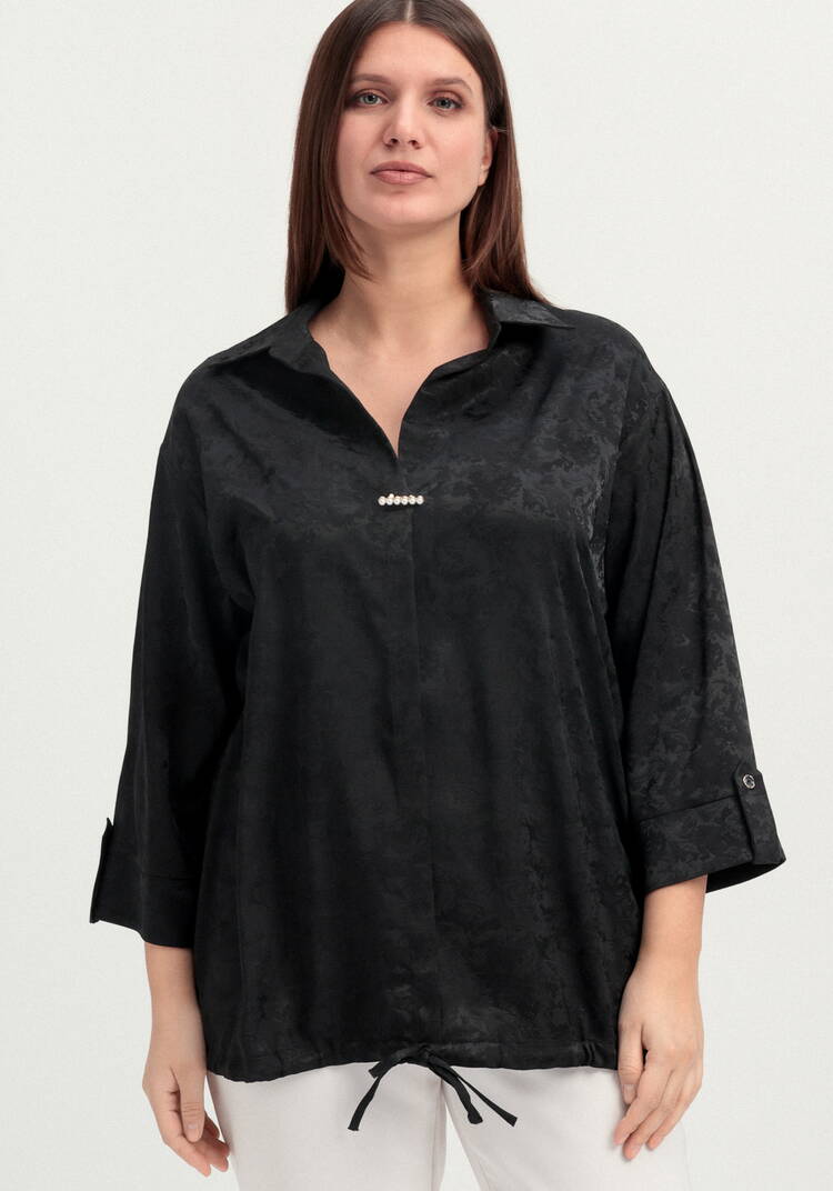 Блуза из шелка с рисунком шир.  750, рис. 11