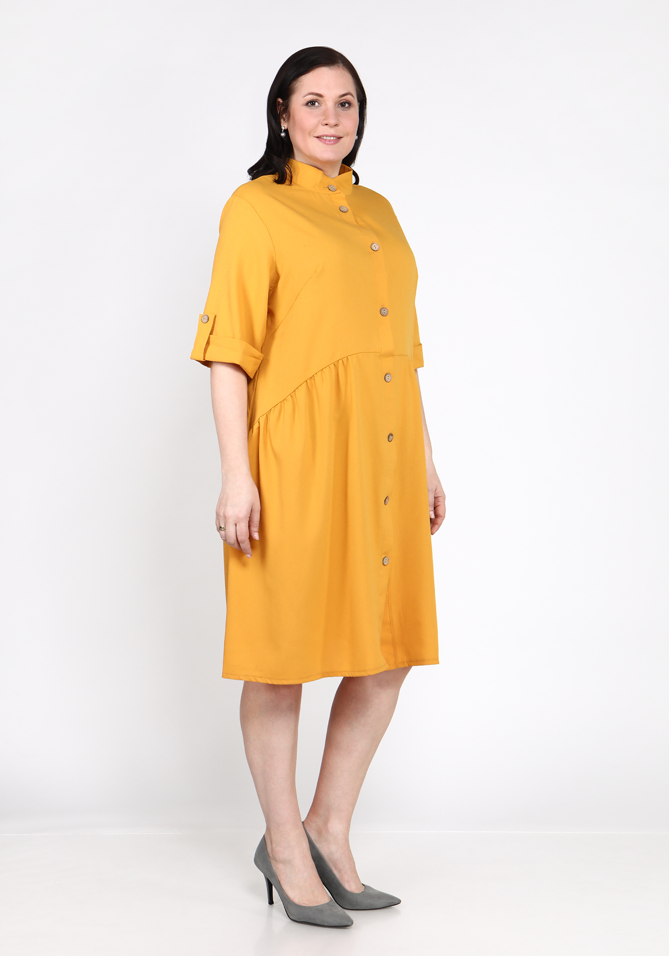 Платье "Паула" Kumar collection, размер 52, цвет хаки - фото 9