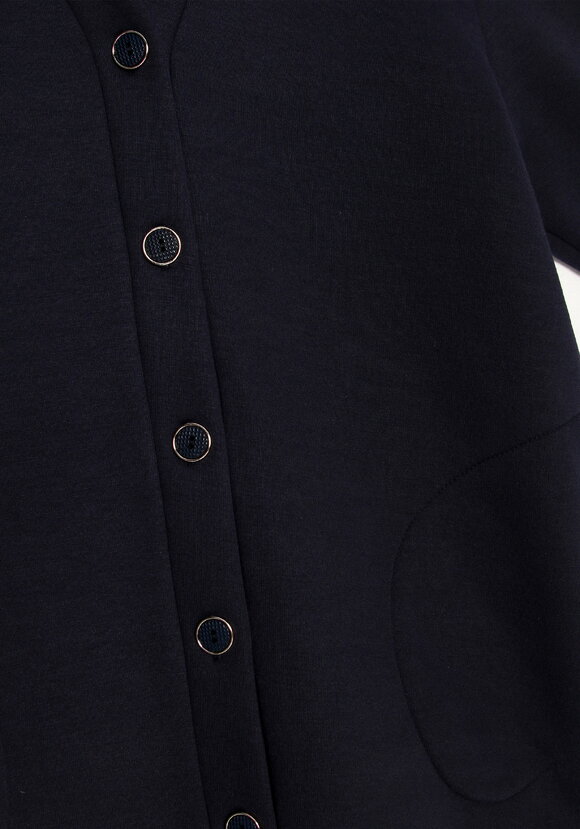 Кардиган на пуговицах утепленный шир.  580, рис. 6