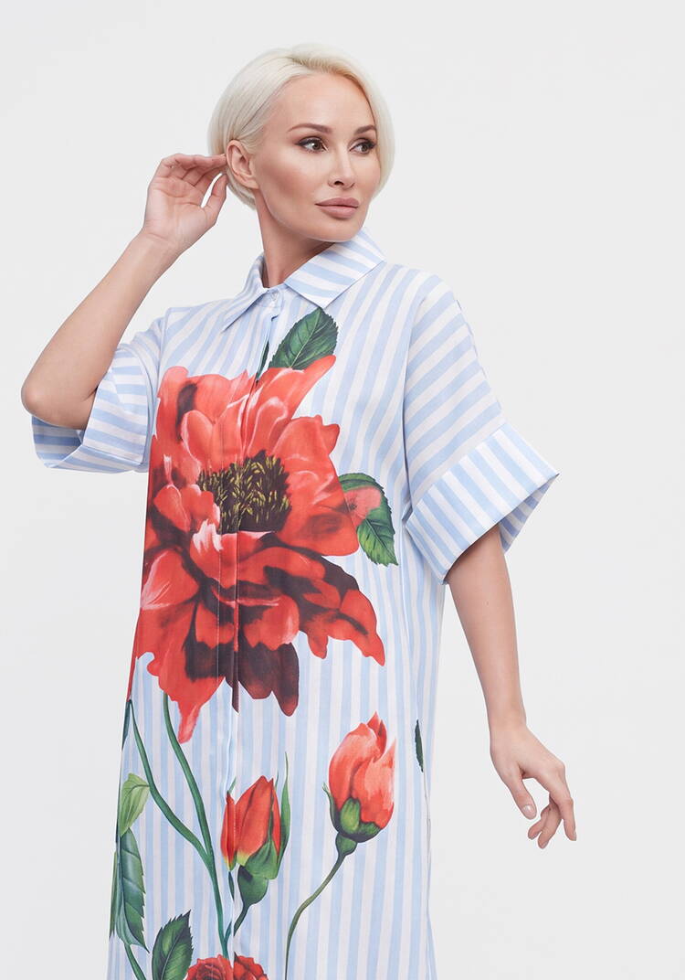 Платье Цветочное мгновение шир.  750, рис. 2