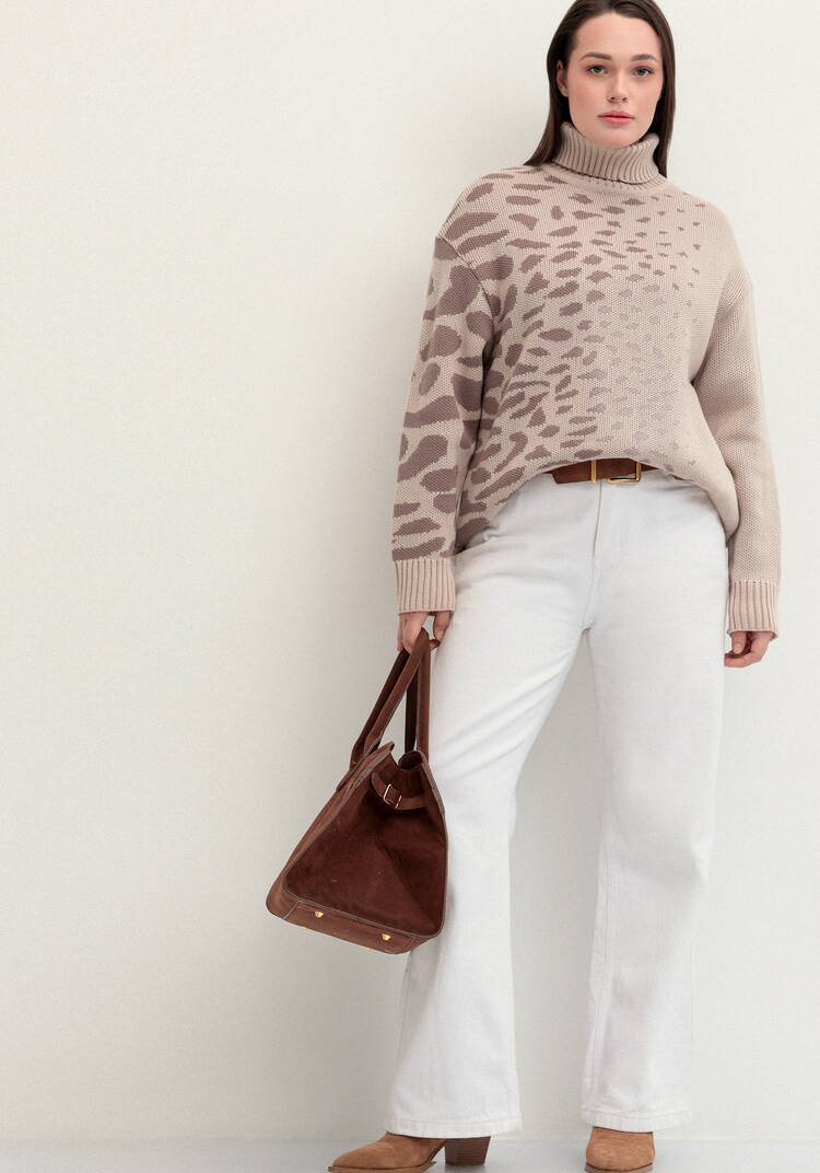 Джемпер с асимметричным расположением рисунка шир.  750, рис. 11