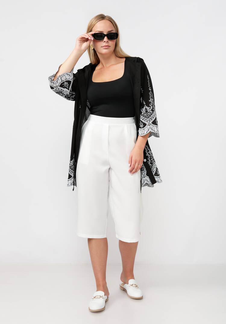 Капри с карманами прямого кроя шир.  750, рис. 8