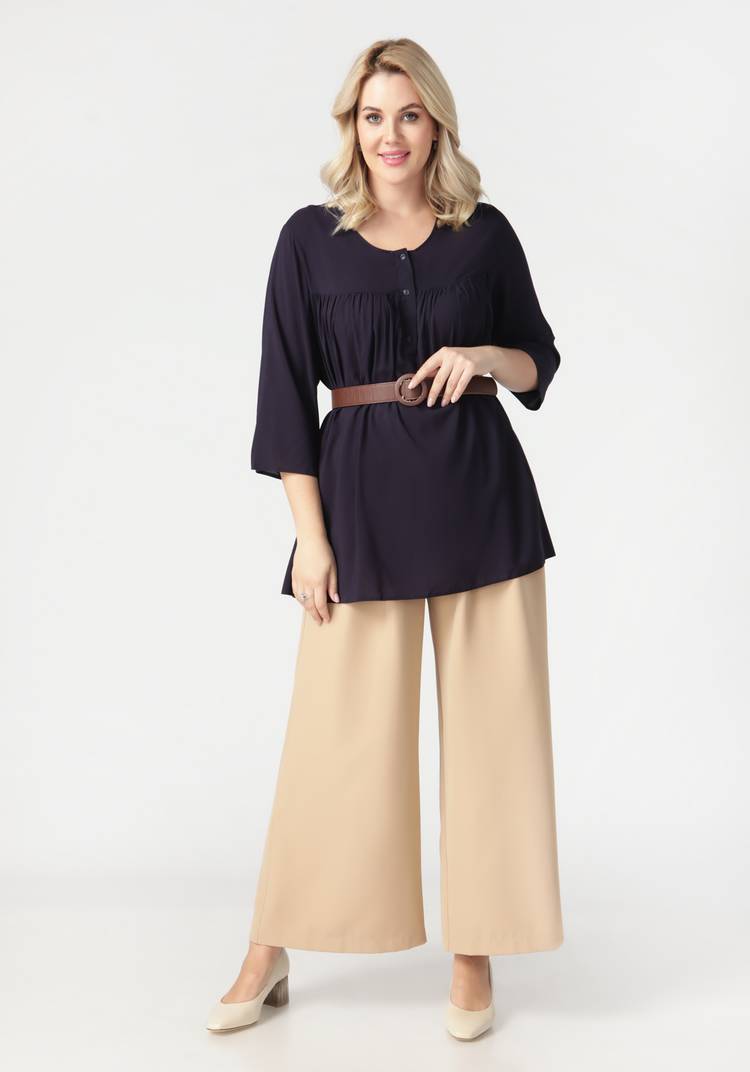 Блуза свободного кроя на пуговичках шир.  750, рис. 28