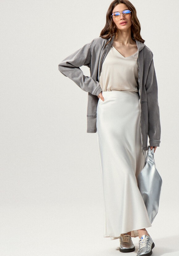 Джинсовая куртка с капюшоном шир.  580, рис. 11