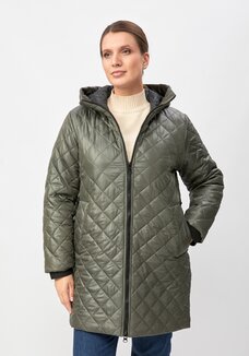 Куртка с капюшоном удлиненная