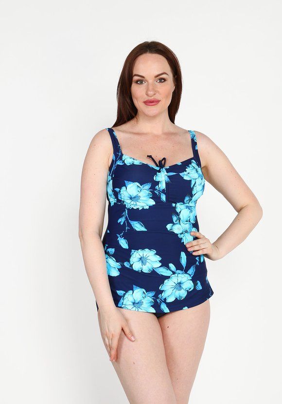 Купальник слитный с имитацией топа шир.  580, рис. 5