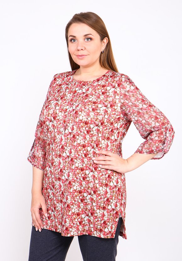 Туника Цветочная поляна шир.  580, рис. 2