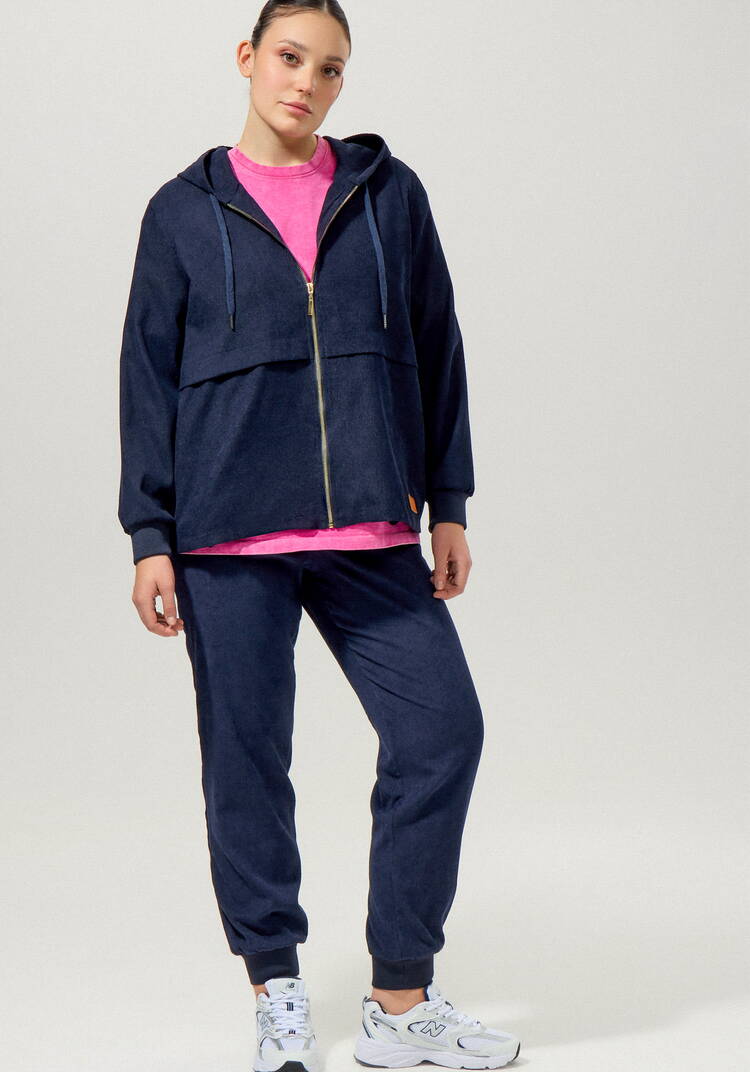 Толстовка вельветовая на молнии шир.  750, рис. 7