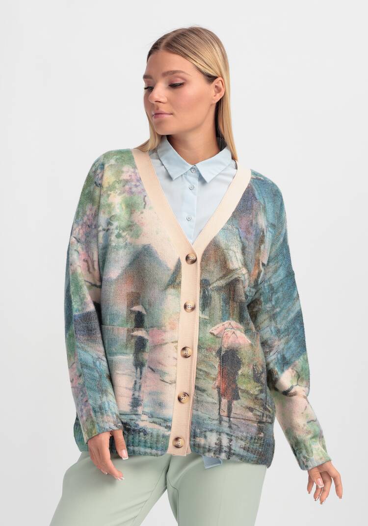 Кардиган на пуговицах Вивьен шир.  750, рис. 7