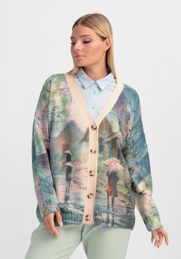 Кардиган на пуговицах Вивьен шир.  580, рис. 7