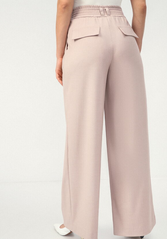 Брюки палаццо с карманами шир.  580, рис. 3