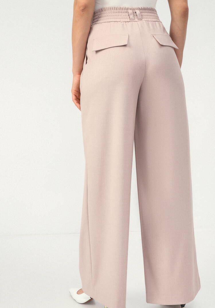 Брюки палаццо с карманами шир.  750, рис. 3