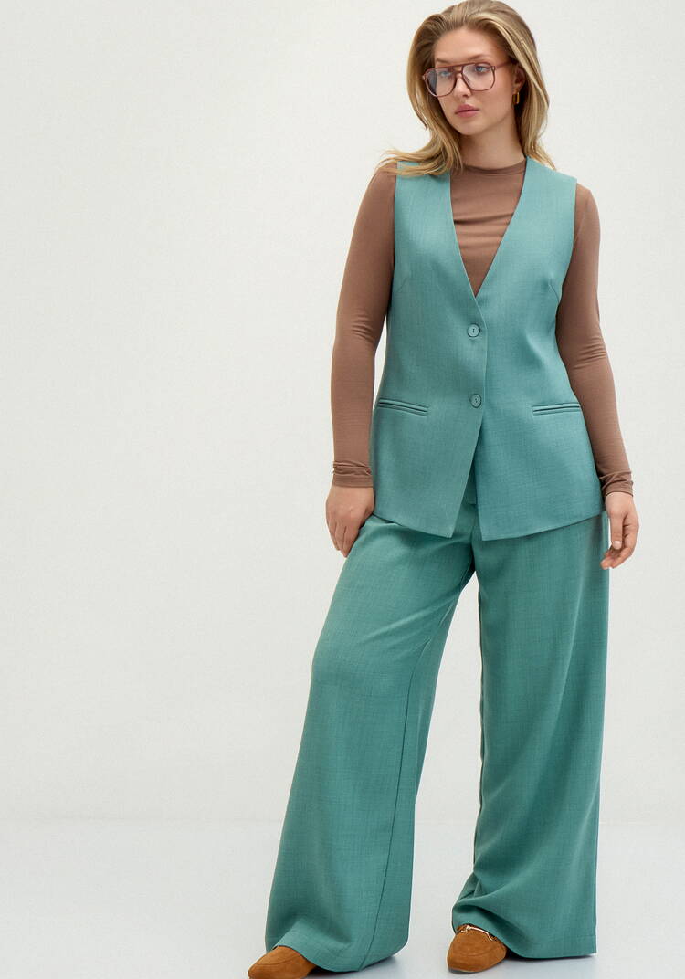 Жилет классический на подкладке шир.  750, рис. 26