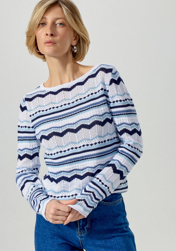 Джемпер с морским орнаментом шир.  580, рис. 2