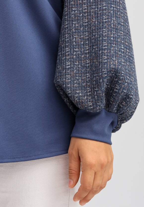 Блуза комбинированная свободного кроя шир.  580, рис. 6