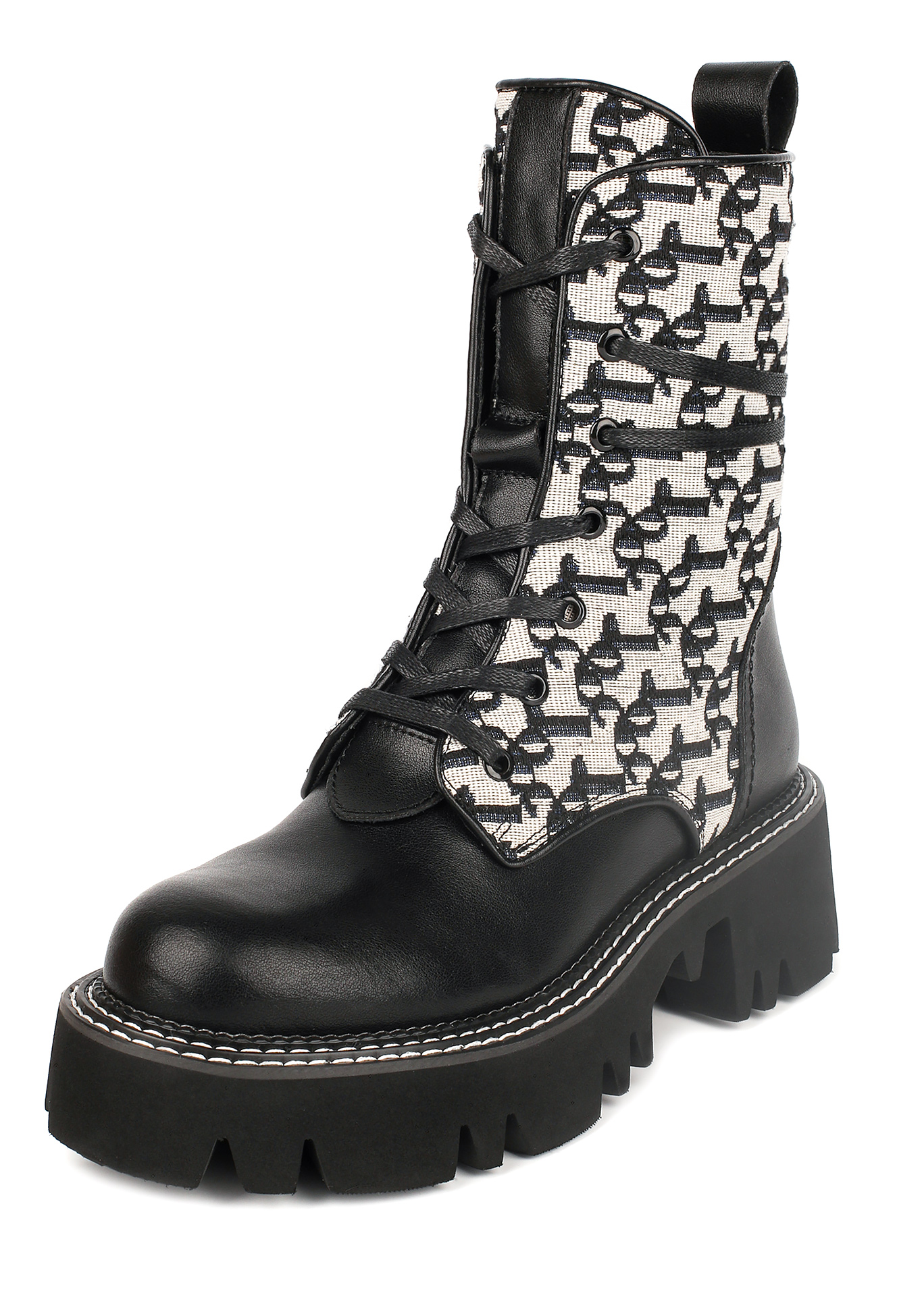 

Ботинки женские "Кира", Черно-белый