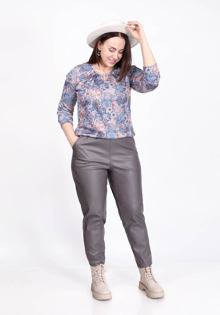 Блуза Цветочный презент шир.  750, рис. 3