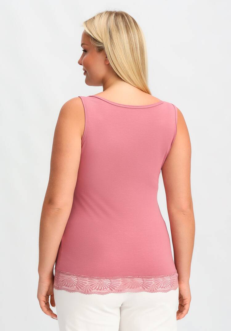 Майка с кружевом по низу Лайма шир.  750, рис. 19