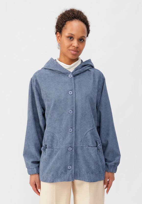 Ветровка из вельвета с капюшоном шир.  580, рис. 16