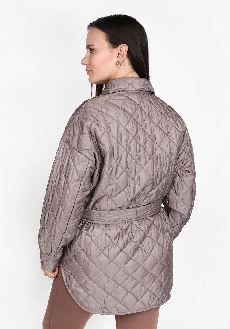 Куртка стеганая с карманами и поясом шир.  750, рис. 2