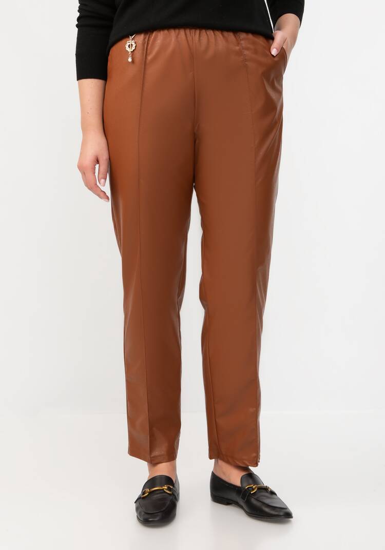 Брюки из экокожи со стрелками шир.  750, рис. 21