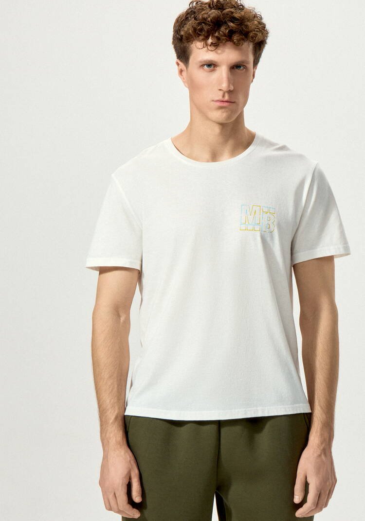 Комплект футболок с лаконичным принтом, 2 шт. шир.  750, рис. 62