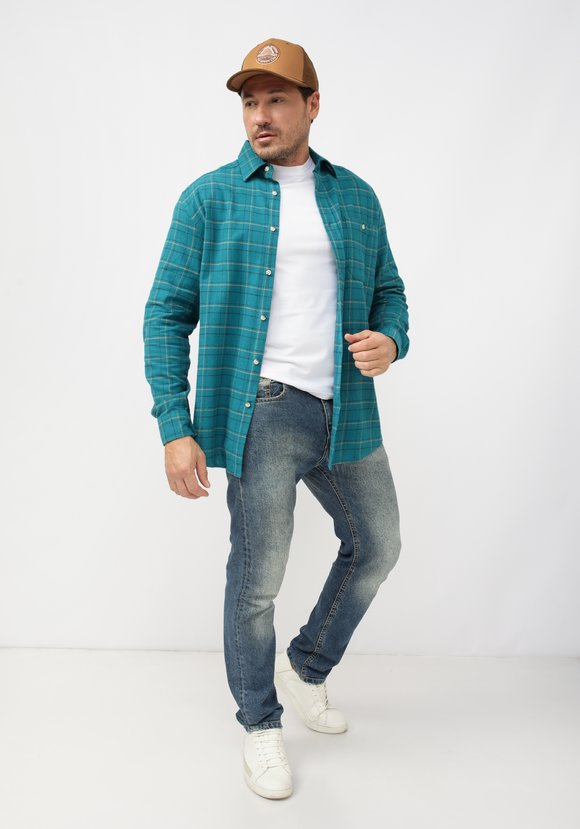 Фланелевая рубашка в клетку Готье шир.  580, рис. 2