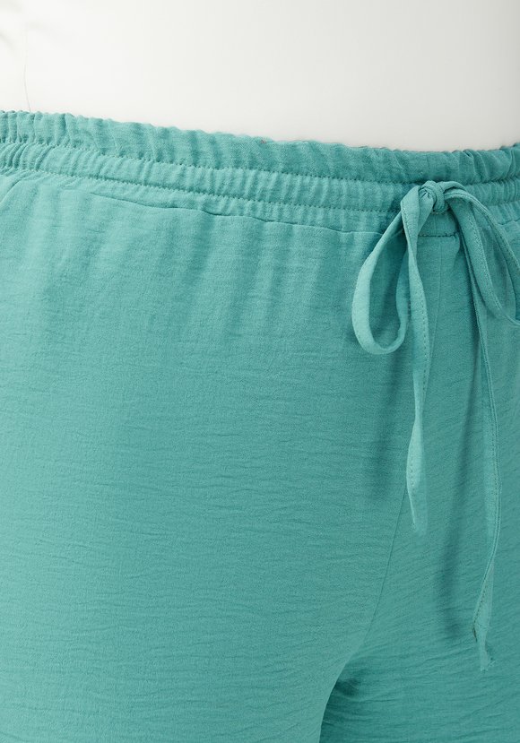 Брюки прямые от бедра с поясом на резинке шир.  580, рис. 20