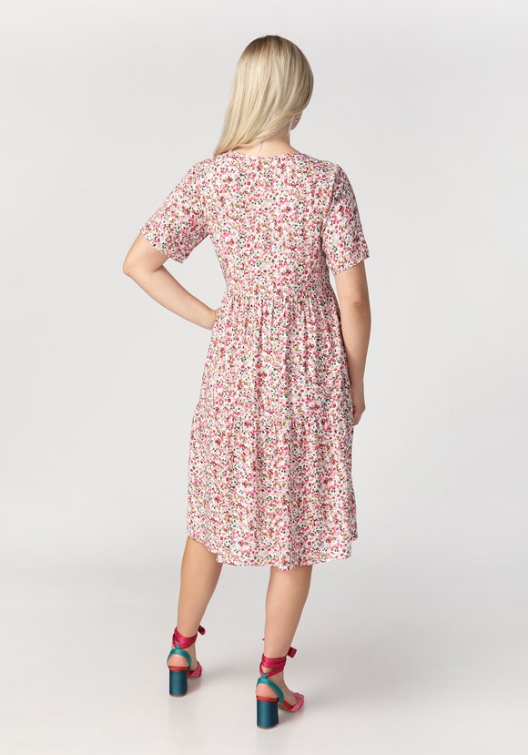 Платье с отрезной талией и коротким рукавом шир.  580, рис. 3