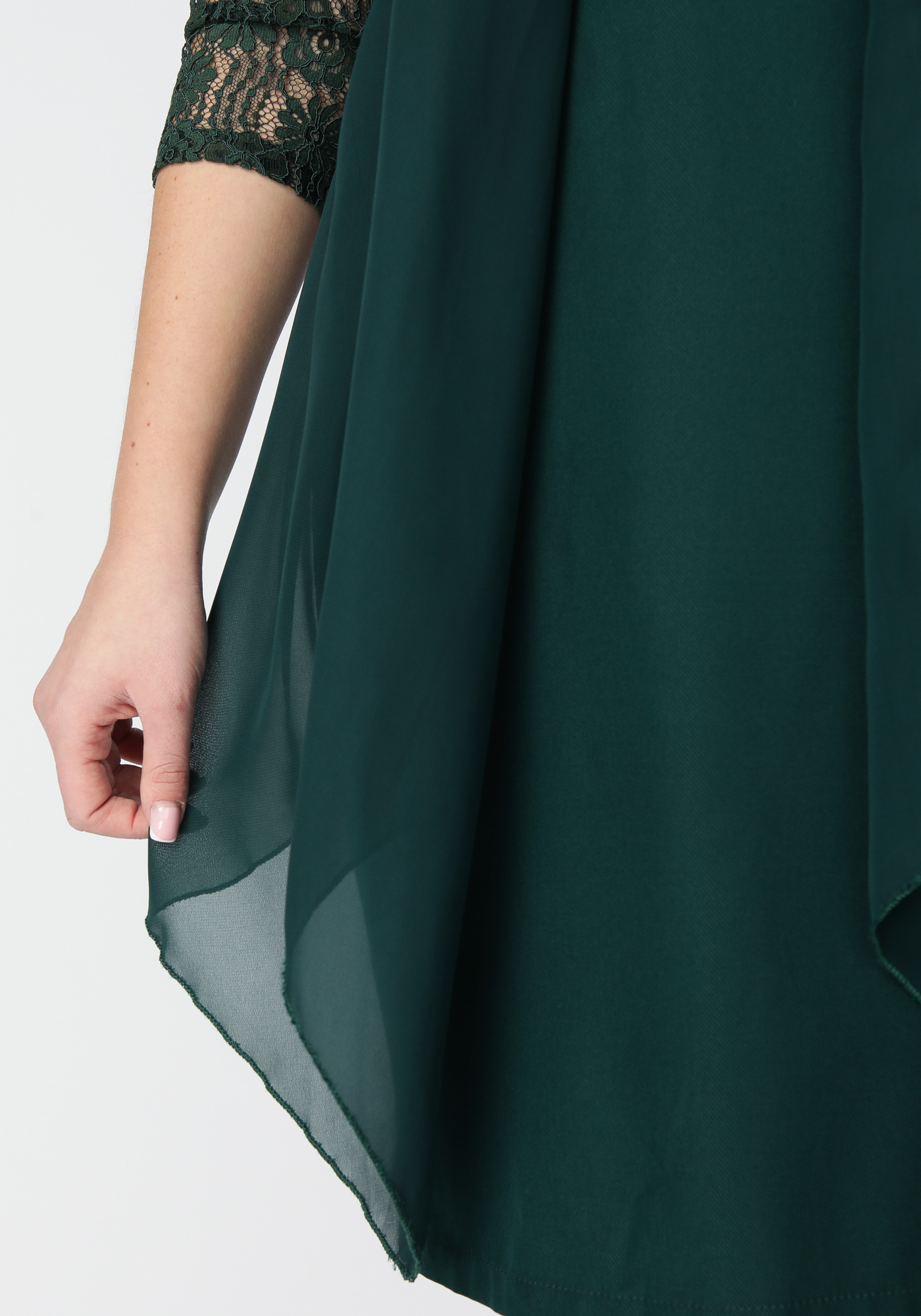 Платье «Айседора», цвет изумрудный, размер 56 - фото 4