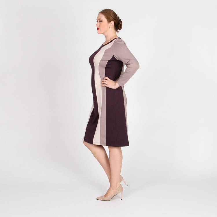 Платье с вертикальными контрастными вставками шир.  750, рис. 3