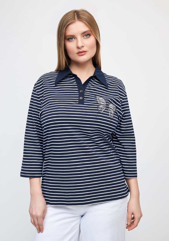 Поло с декором из страз шир.  580, рис. 10