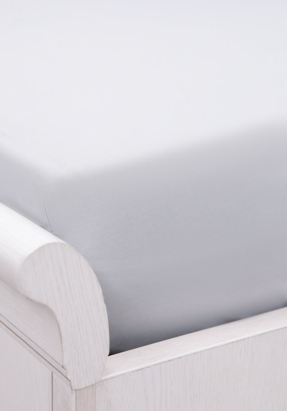 Простыня на резинке из поплина Облако снов шир.  580, рис. 4