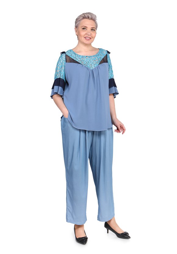 Блуза Волны Радости шир.  580, рис. 1