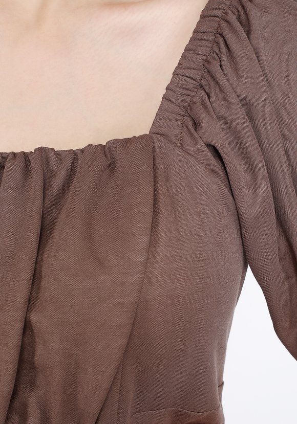 Платье с кокеткой под грудь шир.  580, рис. 4