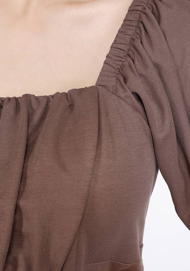 Платье с кокеткой под грудь шир.  750, рис. 4