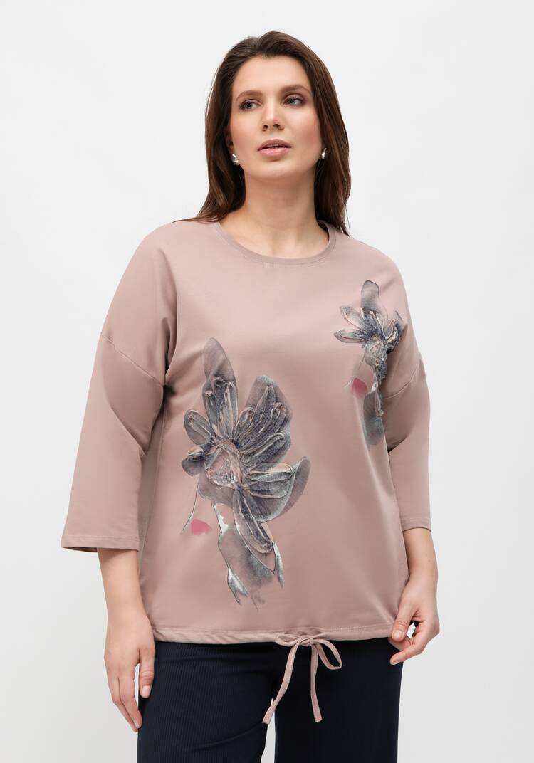 Блуза с принтом на кулиске шир.  750, рис. 7