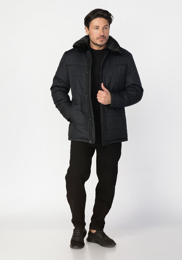 Куртка мужская с воротником меха норки Илья шир.  580, рис. 4