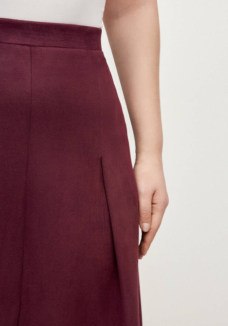 Юбка замшевая с ажурным узором Агата шир.  750, рис. 12