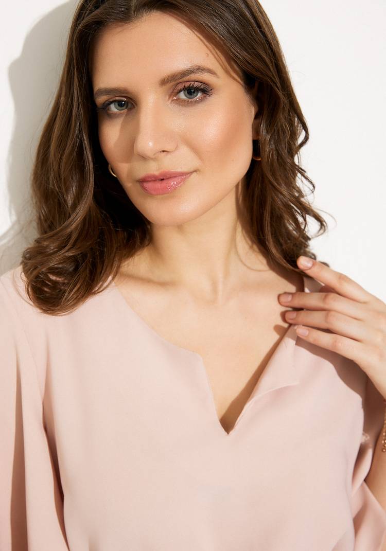 Блуза А-силуэта с поясом шир.  750, рис. 9