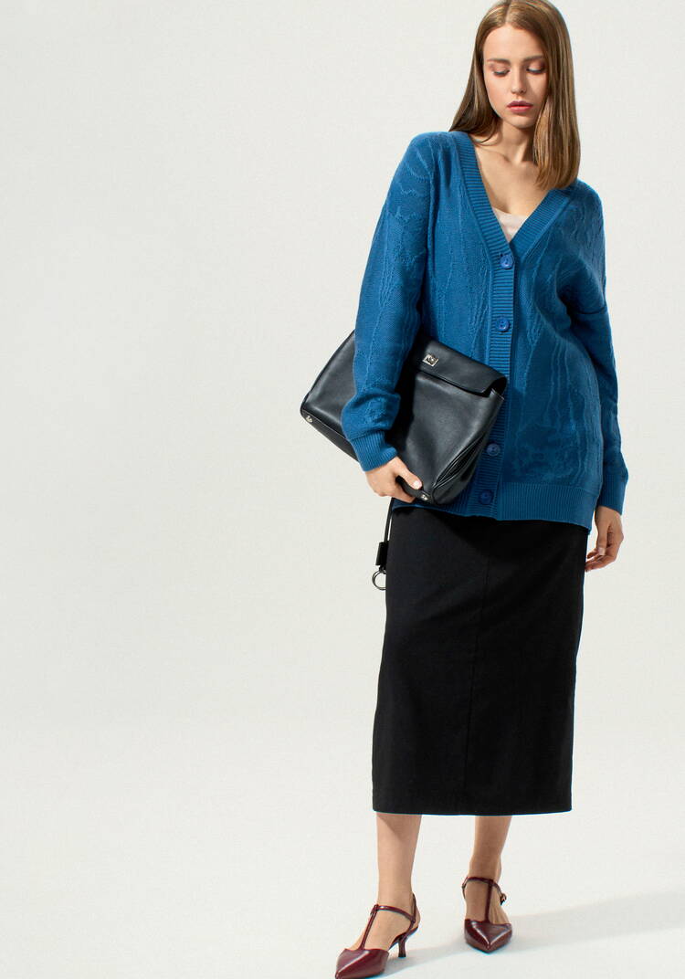 Кардиган удлиненный с абстрактным рисунком шир.  750, рис. 18