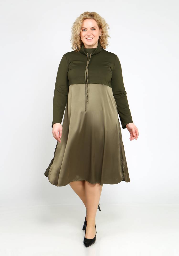 Платье с атласной юбкой шир.  750, рис. 10