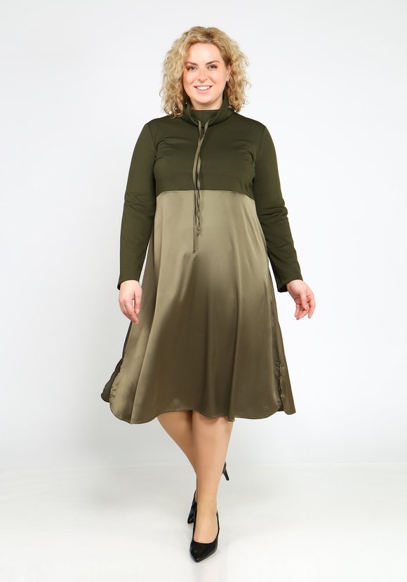 Платье с атласной юбкой шир.  580, рис. 10