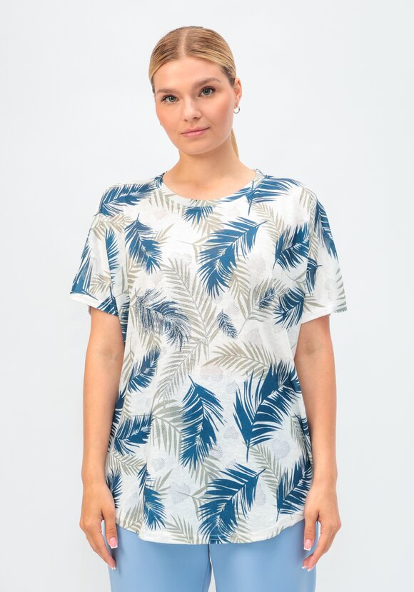 Футболка со стразами Нелли шир.  580, рис. 9