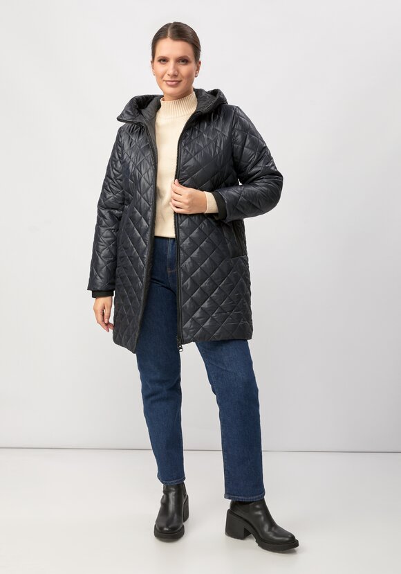 Куртка с капюшоном удлиненная шир.  580, рис. 2